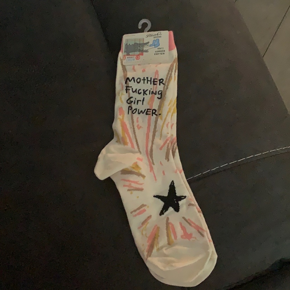 Girl power socks. New!